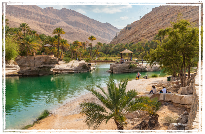 Wadi Bani Wadi Bani con palme